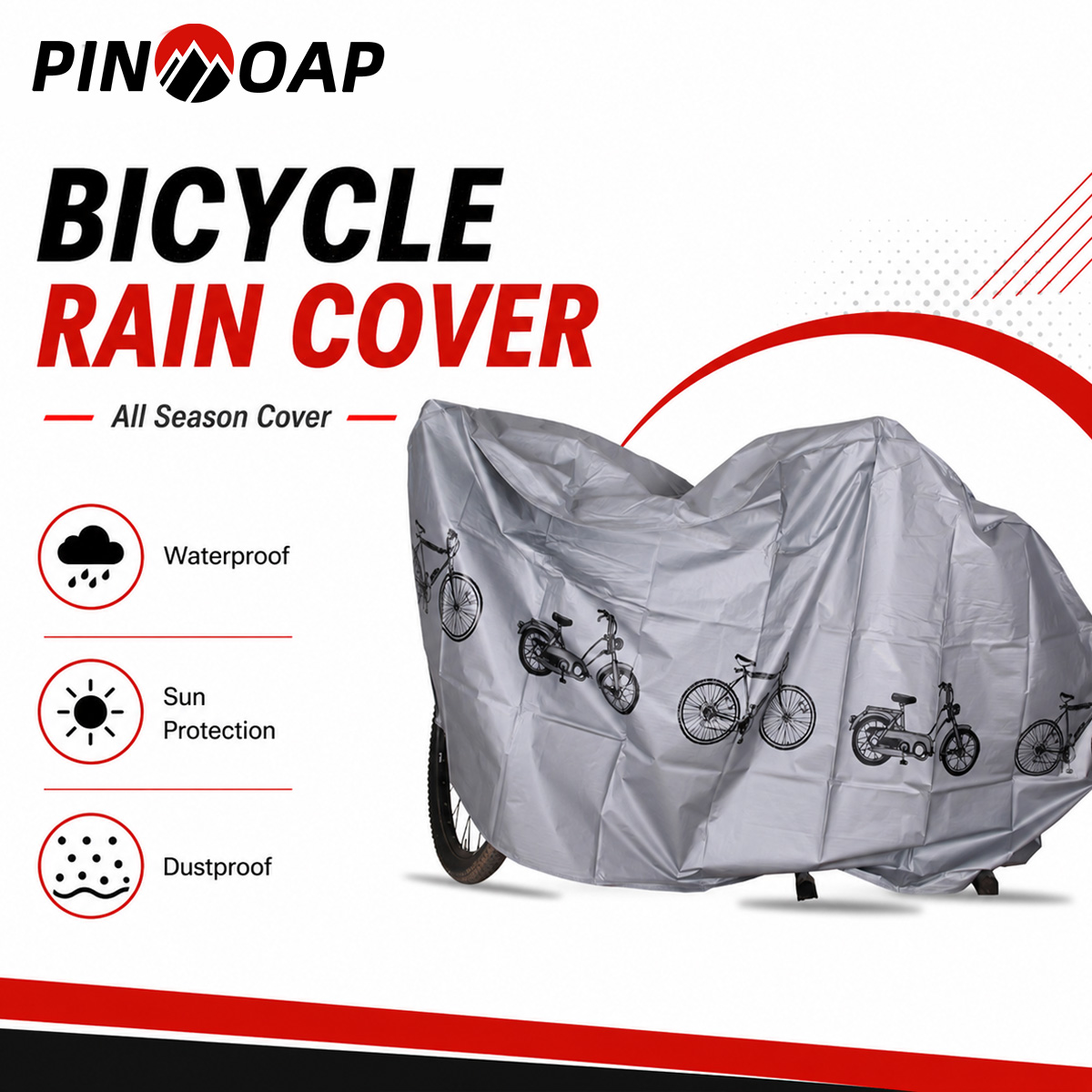 Cyclo Gear - PINMOAP Universal Bicycle Rain Cover Waterproof