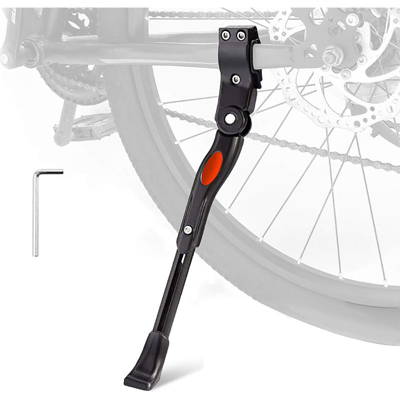 Bicycle Kickstand - Adjustable Bike Kickstand Aluminum Rear Side
