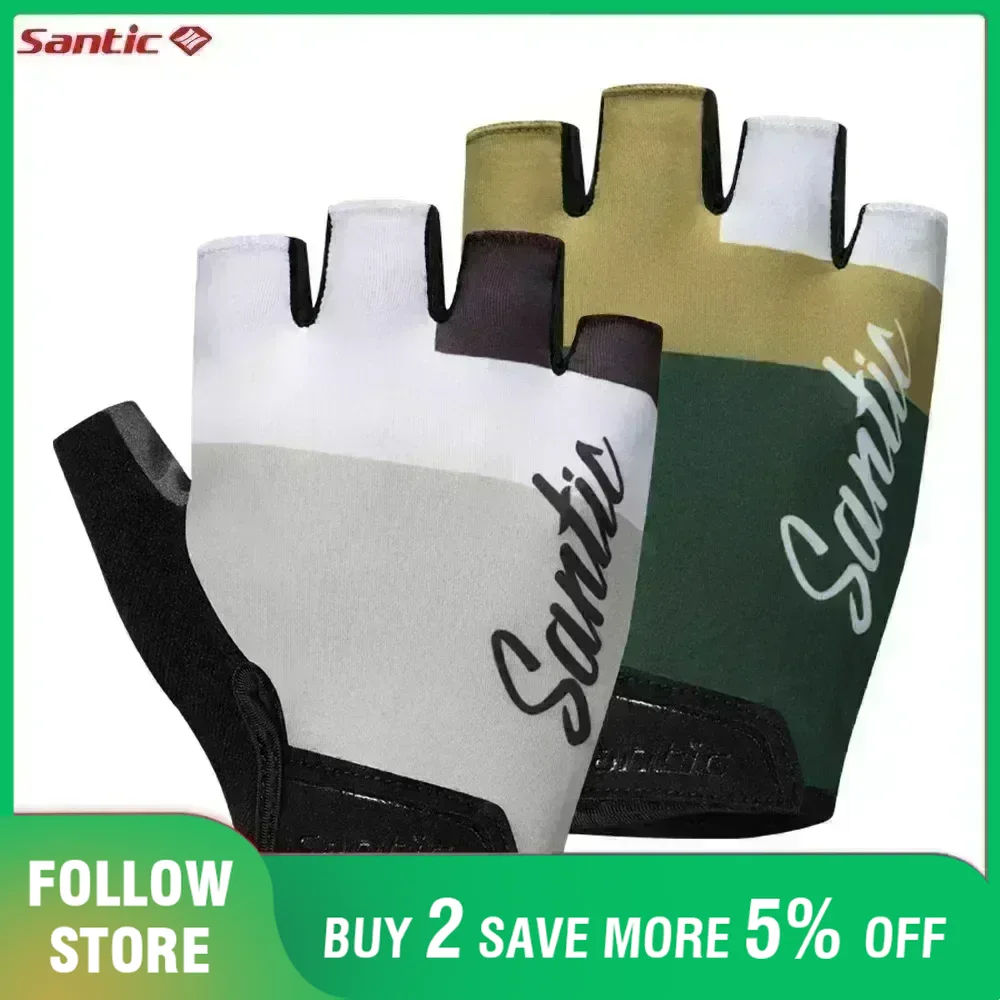 Cyclo Gear - Santic Unisex Half Cycling Gloves Non-Slip