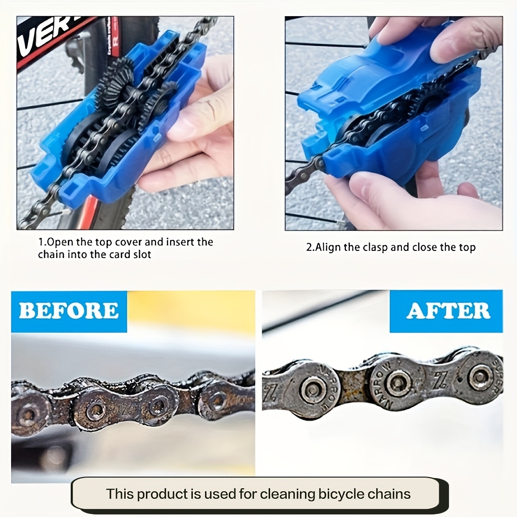 1pc Bicycle Chain Cleaner, Por - Cyclo Gear 评论和价格