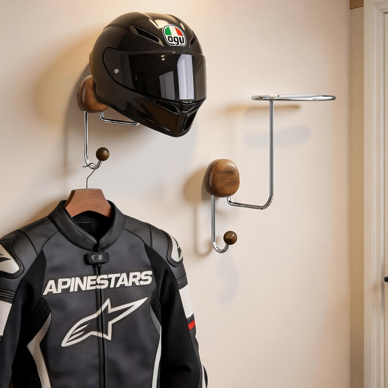 Wall Mount Helmet Storage Rack - Cycling Gear Holder 评论和价格