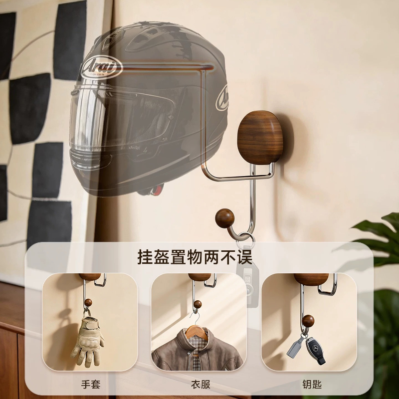 Wall Mount Helmet Storage Rack - Cycling Gear Holder 评论和价格