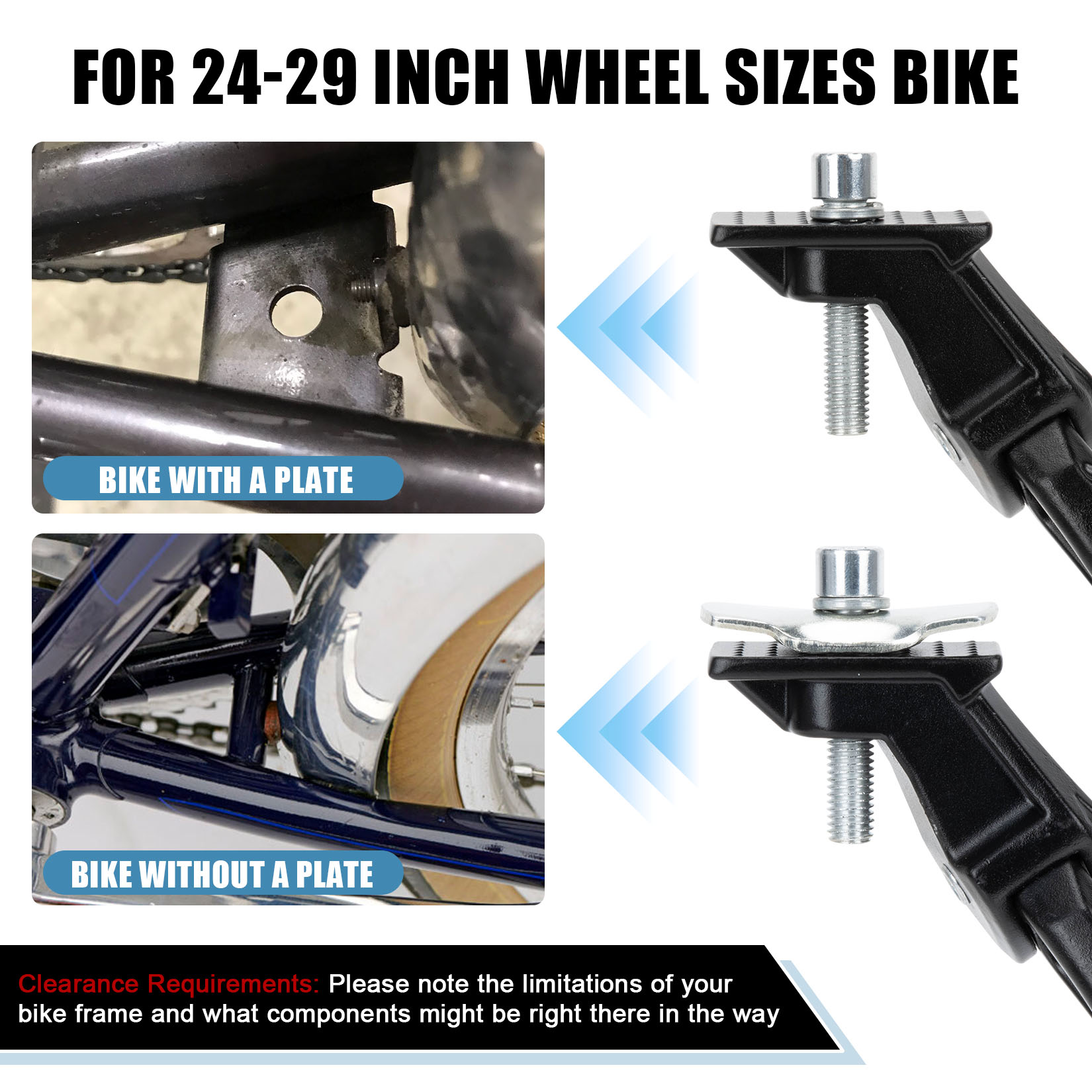 Center Mount Bike Kickstand 24 - Bicycle Kickstand 评论和价格
