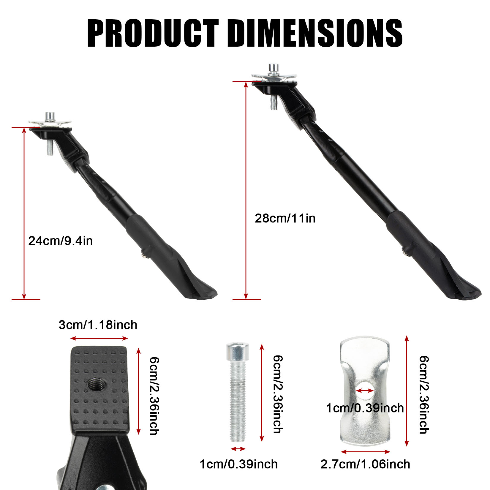 Center Mount Bike Kickstand 24 - Bicycle Kickstand 评论和价格