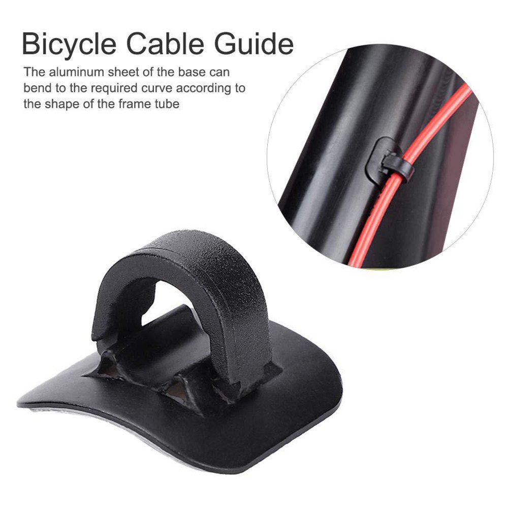 2Pcs Bike Cable Clip Black Alu - Cycling Gear Holder 评论和价格